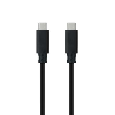 NANOCABLE 10.01.4102 USB 3.1 Gen2 10 Gbit/s 5 A, 4K/60 Hz, USB-C/M-USB-C/M, zwart, 2 m