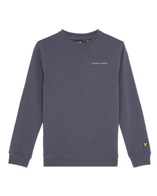 Lyle & Scott winter sweater jongens - donker blauw - Script
