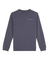 Lyle & Scott winter sweater jongens - donker blauw - Script - thumbnail