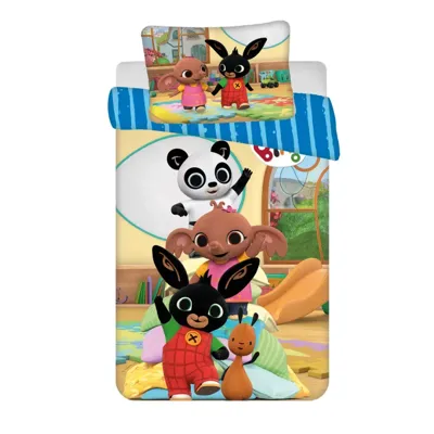 Bing en Sula peuterdekbedovertrek - 100 x 135 cm - Katoen Bing en Sula peuterdekbedovertrek - 100 x 135 cm - Katoen