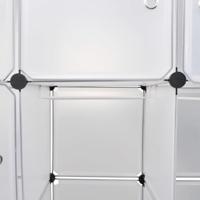 Modulaire kast met 14 compartimenten wit 37 x 146 x 180,5 cm - thumbnail