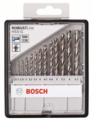 Bosch Accessories 2607010538 HSS Metaal-spiraalboorset 13-delig Geslepen DIN 338 Cilinderschacht 1 set(s) Bosch Accessories 2607010538 HSS Metaal-spiraalboorset 13-delig Geslepen DIN 338 Cilinderschacht 1 set(s)