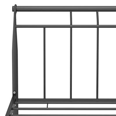 Bedframe metaal zwart 100x200 cm Bedframe metaal zwart 100x200 cm