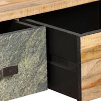 Salontafel 90x65x40 cm massief gerecycled teakhout - thumbnail