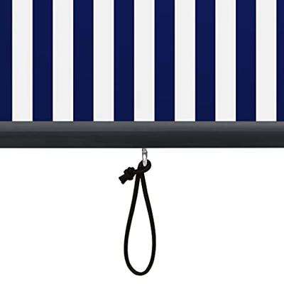 VidaXL Rolgordijn voor buiten 80x250 cm blauw en wit