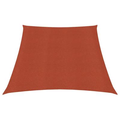 Zonnezeil 160 g/m 3/4x2 m HDPE terracottakleurig Zonnezeil 160 g/m 3/4x2 m HDPE terracottakleurig
