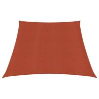 Zonnezeil 160 g/m 3/4x2 m HDPE terracottakleurig - thumbnail