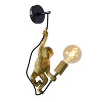 Lucide EXTRAVAGANZA CHIMP - Wandlamp - 1xE27 - Zwart - thumbnail