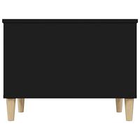 Salontafel 60x44,5x45 cm bewerkt hout zwart - thumbnail