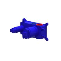 Inbouwbox IVY TBV Wastafelmengkraan 2-gats Wandmontage Uitloop Links/Rechtsom te Plaatsen Donker Blauw IVY - thumbnail