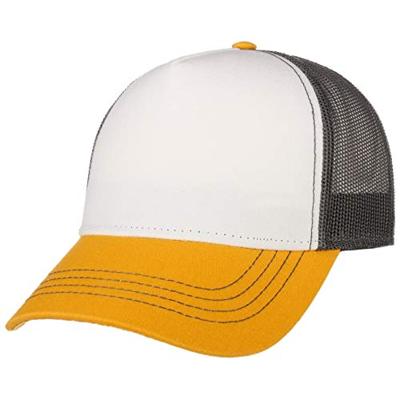 Atlantis AT527 Rapper Canvas Cap - White/Gold/Dark-Grey - One Size