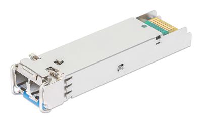 Intellinet 508735 Mini-GBIC Transceiver für LWL-Kabel (LC) Singlemode-Port 10 km HPE-kompatibel Transceivermodule 1000 MBit/s 10 km Type module LX