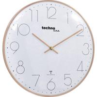 Techno Line WT 8235 gold optik Wandklok Zendergestuurd 350 mm x 25 mm Rose gold - thumbnail