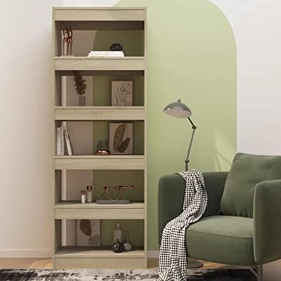 Boekenkast/kamerscherm 60x30x166 cm bewerkt hout sonoma eiken