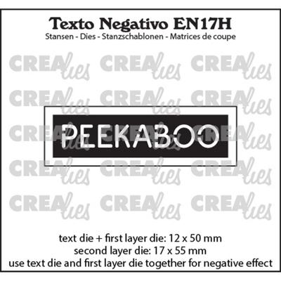 Crealies • texto negativo peekaboo (horizontaal)