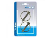 ProPlus borgpen met ring aluminium 8 mm zilver 2 stuks - thumbnail