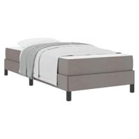 Boxspring bed met matras Taupe 80 x 200 cm Stof - thumbnail
