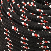 VidaXL Boot touw 12 mm 25 m polypropyleen zwart - thumbnail
