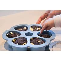 BEABA Multiportions siliconen 6x150 ml blauw - thumbnail