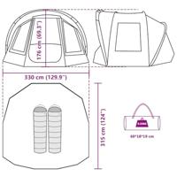 Vistent 2-persoons waterdicht camouflage - thumbnail