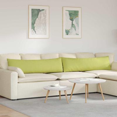 VidaXL Sofa kussens 2 pcs lichtgroen 145 x 40 cm stof