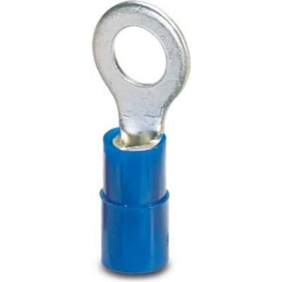 Phoenix Contact 3240022 Ringkabelschoen Dwarsdoorsnede (max.): 2.50 mm² Schachtdiameter: 3.7 mm Deels geïsoleerd Blauw 100 stuk(s)