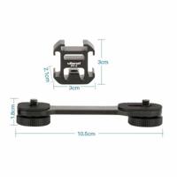 Ulanzi PT-3 triple cold shoe mount met verlengstuk voor gimbal, rig en camera - thumbnail