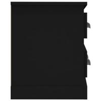 Tv-meubel 100x35,5x45 cm bewerkt hout zwart - thumbnail