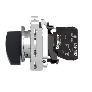 Schneider Electric XB4FJ21 XB4FJ21 Keuzeschakelaar Knevel Zwart 1 stuk(s)