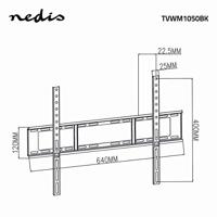 Vaste TV Muurbeugel | 37 - 70" | Max. 35 kg | 23 mm wandafstand - thumbnail