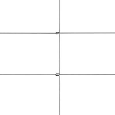 VidaXL Hek 50x1,5 m gegalvaniseerd staal zilverkleurig