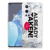 OnePlus 9 Pro | Siliconen hoesje | met naam Already Taken White - thumbnail