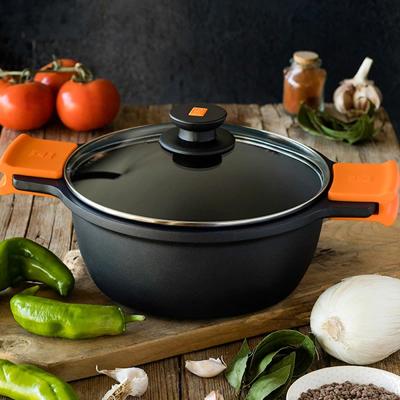 Pan met Glazen Deksel BRA A270332 Zwart Ø 32 cm Pan met Glazen Deksel BRA A270332 Zwart Ø 32 cm