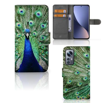 Xiaomi 12 | 12X | Telefoonhoesje | Met pasjeshouder | Pauw Xiaomi 12 | 12X | Telefoonhoesje | Met pasjeshouder | Pauw