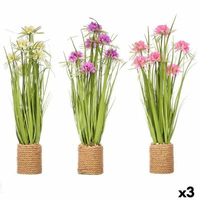 Decoratieve plant Ibergarden Touw Plastic Steen 30 x 70 x 30 cm (3 Stuks)