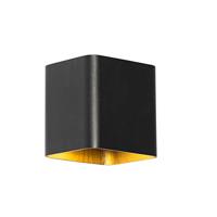 QAZQA Moderne wandlamp zwart incl. LED IP54 vierkant - Evi - thumbnail