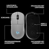 Logitech G Pro 2 LIGHTSPEED Wit Draadloze Gaming Muis - thumbnail