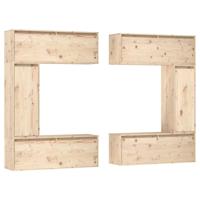 Tv-meubelen 6 st massief grenenhout - thumbnail