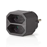 Stopcontact Splitter EU Zwart - thumbnail