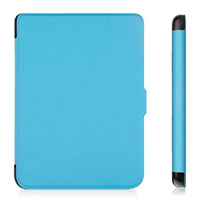 Lunso - Kobo Clara 2E hoes (6 inch) - sleep cover - Lichtblauw