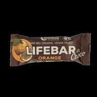Lifefood Lifebar inchoco sinaasappel bio raw 40 Gram - thumbnail
