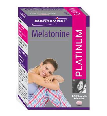 Mannavital Melatonine platinum 120 Smelttabletten