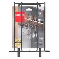 Metaltex Wijnglazenrek 20x28x7 cm Zwart - thumbnail