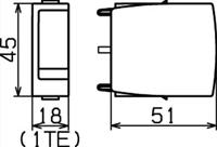 DEHN 909703 DGA FF TV Overspanningsbeveiliging (verdeelkast) Overspanningsbeveiliging voor: DVB-S, satelliet (F-stekker) 1.5 kA 1 stuk(s) - thumbnail