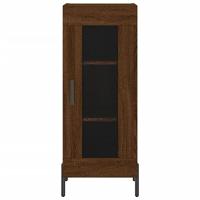 Dressoir 34,5x34x90 cm bewerkt hout bruineikenkleurig - thumbnail