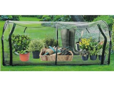 Kinzo Garden Broeikas - Tunnelkas - met Rits - Staal - 130x60x50cm