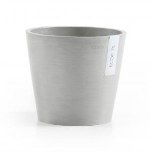 Ecopots Amsterdam kunststof bloempot Grijs/Wit - Ø 18 cm Ecopots Amsterdam kunststof bloempot Grijs/Wit - Ø 18 cm