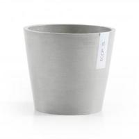 Ecopots Amsterdam kunststof bloempot Grijs/Wit - Ø 18 cm - thumbnail