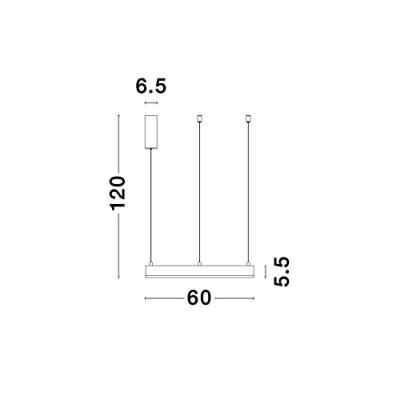 Lyora HanglampMotif wit Ø 60cm 3000K - 9190740