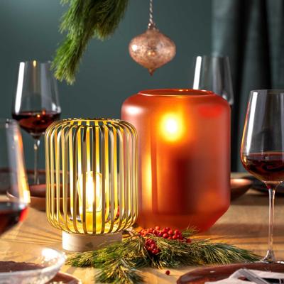 Leonardo Autentico Lantaarn 19 cm goudkleurig led